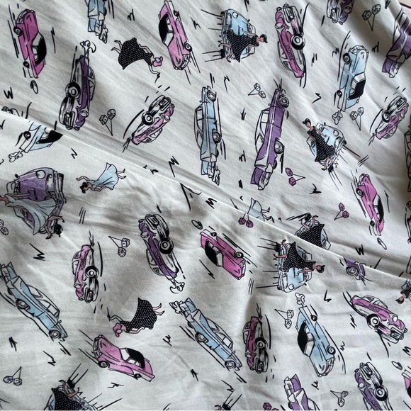 Collectif London 50s Car Print Swing Skirt – Size 3XL (UK 20) - Picture 13 of 15